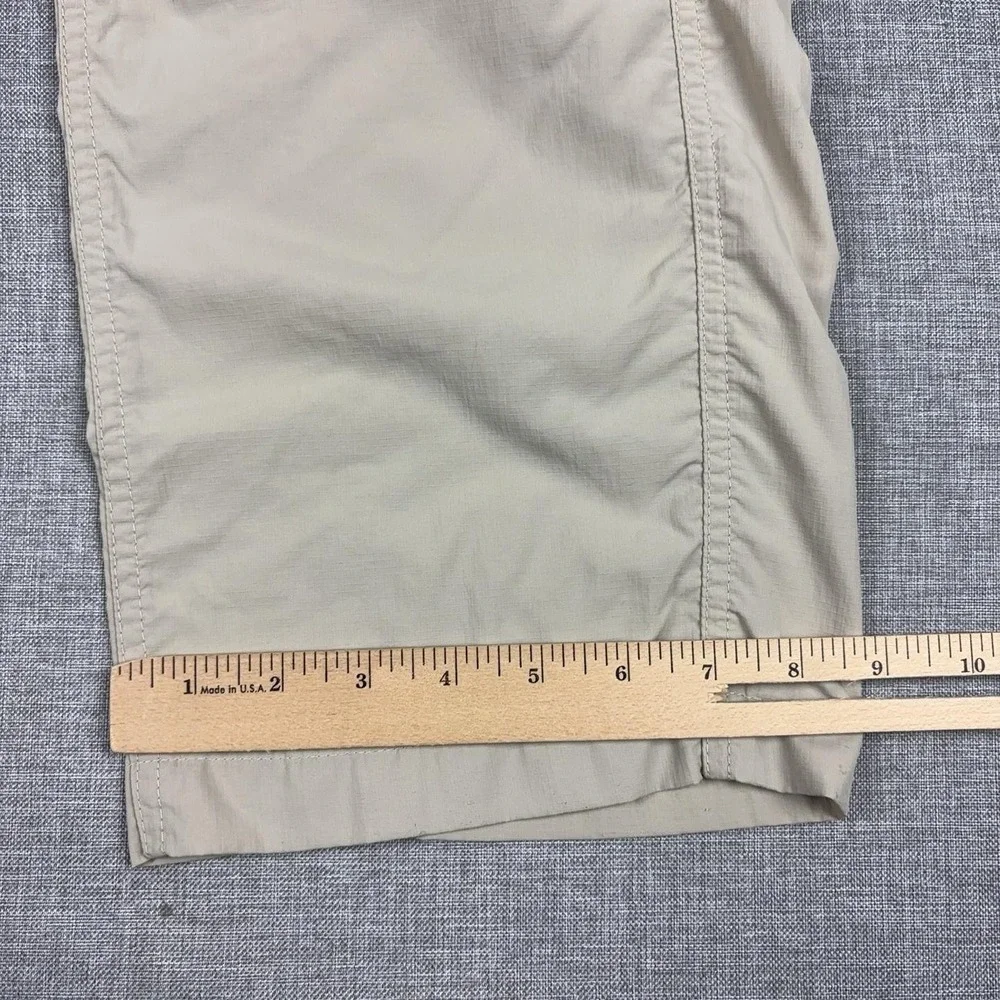 Columbia Omni-Shade Pants Mens 36x32 Beige Convertible Zip Off Hiking Nylon